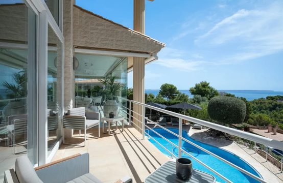 Moderne schöne Villa mit fantastischem Meerblick zum Verkauf in der Gegend von Calvia! | Ref.: 13243